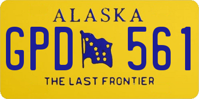 AK license plate GPD561