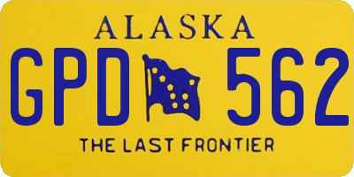 AK license plate GPD562