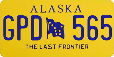 AK license plate GPD565