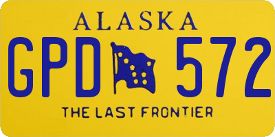 AK license plate GPD572
