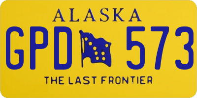 AK license plate GPD573