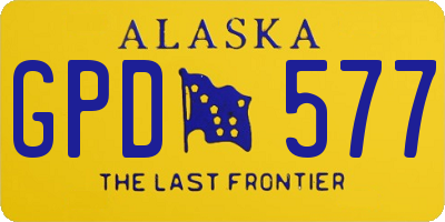 AK license plate GPD577