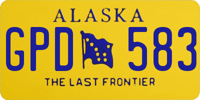 AK license plate GPD583