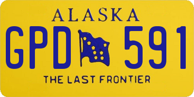 AK license plate GPD591