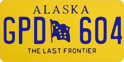 AK license plate GPD604