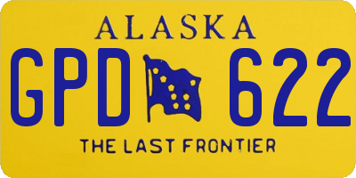 AK license plate GPD622