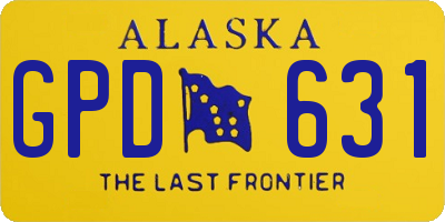 AK license plate GPD631