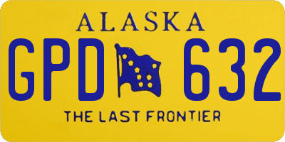 AK license plate GPD632