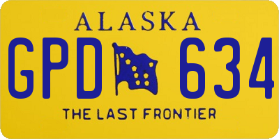 AK license plate GPD634