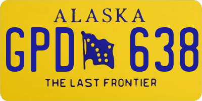 AK license plate GPD638