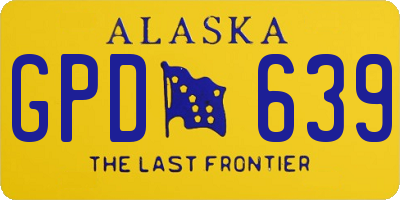 AK license plate GPD639