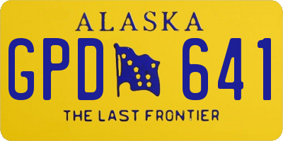 AK license plate GPD641