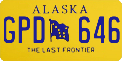 AK license plate GPD646