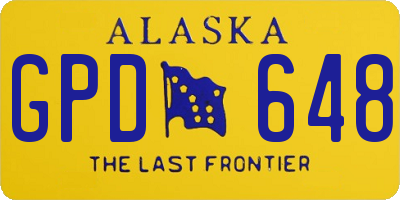 AK license plate GPD648