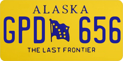 AK license plate GPD656