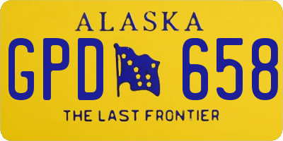 AK license plate GPD658