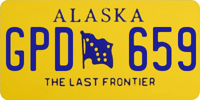 AK license plate GPD659