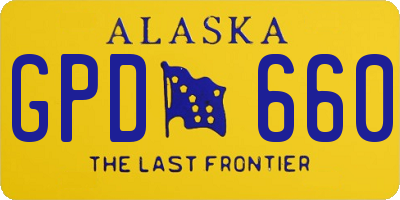 AK license plate GPD660