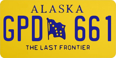 AK license plate GPD661