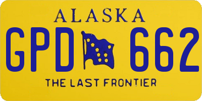 AK license plate GPD662