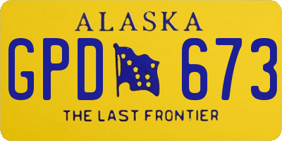 AK license plate GPD673