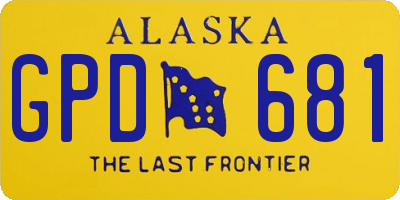 AK license plate GPD681
