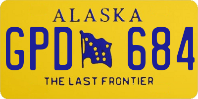AK license plate GPD684