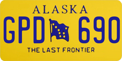 AK license plate GPD690
