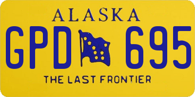 AK license plate GPD695