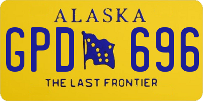 AK license plate GPD696