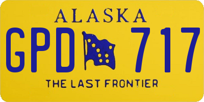 AK license plate GPD717
