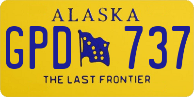 AK license plate GPD737