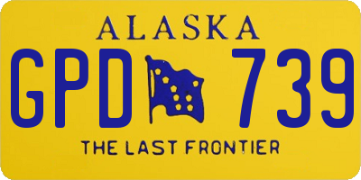 AK license plate GPD739