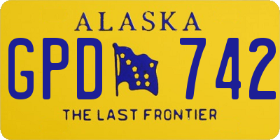 AK license plate GPD742
