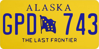 AK license plate GPD743