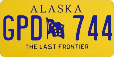 AK license plate GPD744