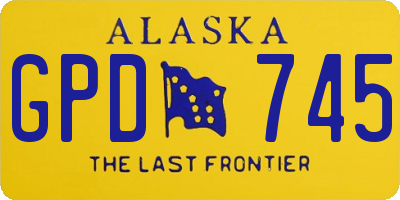 AK license plate GPD745