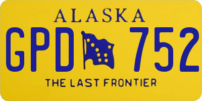 AK license plate GPD752