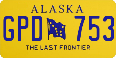 AK license plate GPD753