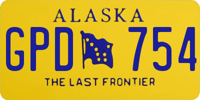 AK license plate GPD754