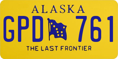 AK license plate GPD761