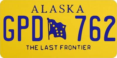 AK license plate GPD762