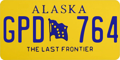 AK license plate GPD764