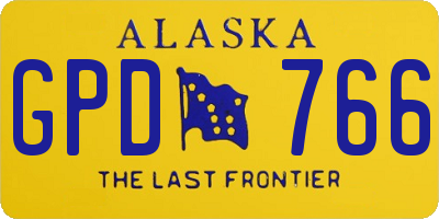 AK license plate GPD766