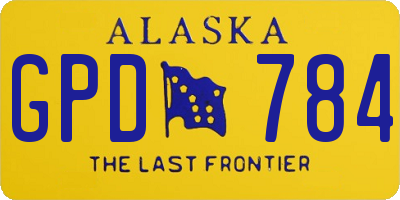 AK license plate GPD784
