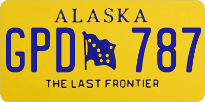 AK license plate GPD787