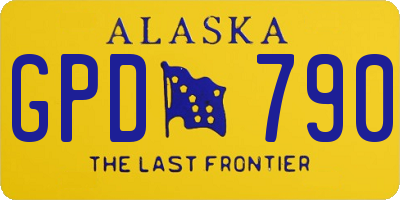 AK license plate GPD790