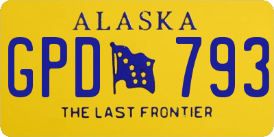 AK license plate GPD793