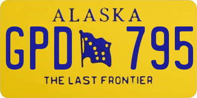 AK license plate GPD795