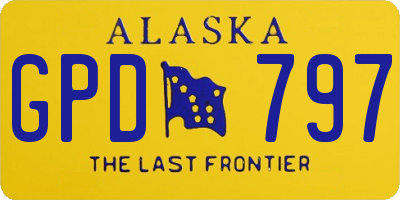 AK license plate GPD797